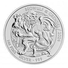 2024 1 oz £2 GBP UK Silver Great Britain Myths and Legends Beowulf and Grendel coin BU (PRE-SALE)
