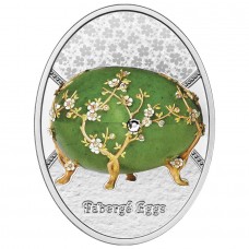 2024 16.8g $1 NZD Niue The Apple Blossom Egg Proof Silver Coin (PRE-SALE)
