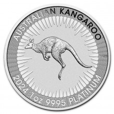 2024 1 oz $100 AUD Australian Platinum Kangaroo Coin BU (In Capsule) 