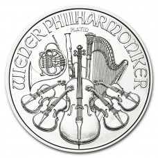 2024 1 oz €100 EUR Austrian Platinum Philharmonic Coin BU