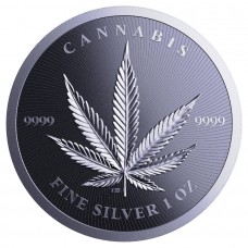 2024 1 oz 5000 CFA Republic Chad Cannabis Silver Coin BU (In Capsule)