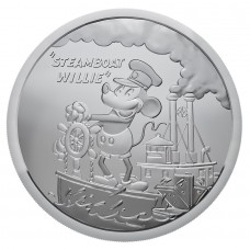 2024 1 oz $0.50 Fiji Steamboat Willie Silver Coin BU (PRE-SALE)