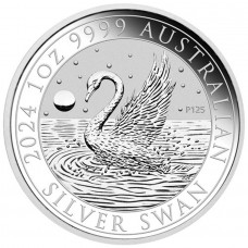 2024 1 oz $1 AUD Australian Swan Silver Coin BU (In capsule) (PRE-SALE)