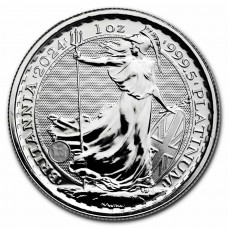 2024 1 oz £100 GBP UK Platinum Britannia Coin BU