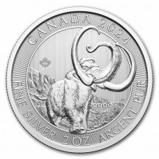 2024 2 oz $10 CAD Canada Ice Age Wooly Mammoth Silver Coin BU (PRE-SALE)