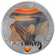 2024 500 CFA Cameroon 160th Anniversary of Edvard Munch The Scream Silver Proof Coin (PRE-SALE)