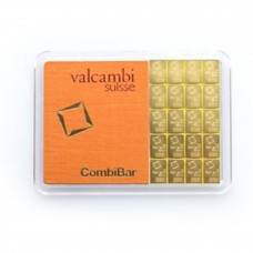 20 x 1 Gram Gold Combi Bar Valcambi LBMA certified