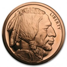 5 oz Buffalo Nickel 999 Fine Copper Round