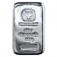 100g 999.9 Fine Silver Germania Mint Cast Bar