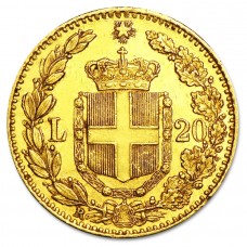 Italian 20 Lire Gold Coin (Random Years)