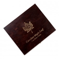 Wooden Case Box Maple Leaf 1 oz Silver Coins Holder 