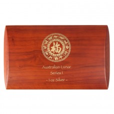 Wooden Box for 12 x 1oz Perth Mint Silver Lunar Series I Coin Set