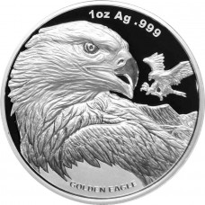 2023 1 oz $2 USD Samoa Golden Eagle Silver Coin Prooflike BU