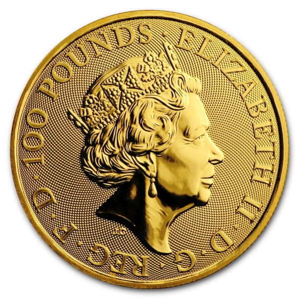 2019 100 Pounds Great Britain 1 oz Gold Lunar Pig Coin | European Mint