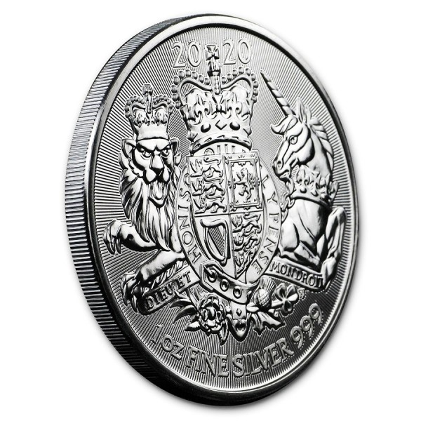 2020 1 oz £2 GBP UK Silver The Royal Arms Coin European Mint