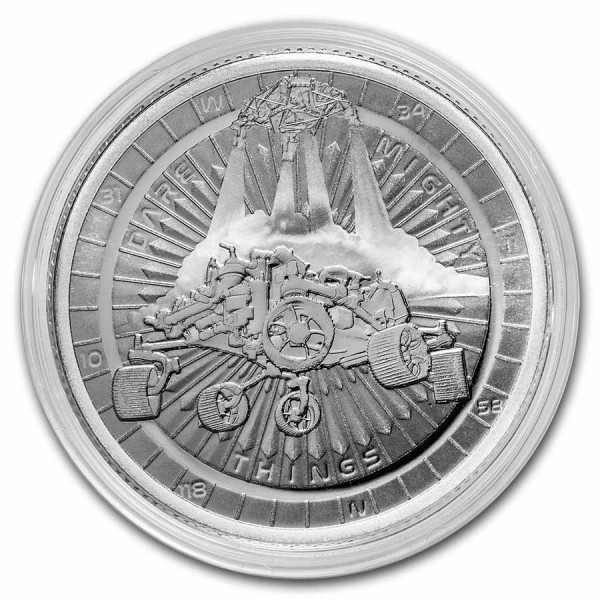 2021 1 oz Niue $2 NZD Mars Landing Preserverance Rover BU Silver coin ...